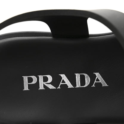 Prada Foam Rubber Triangle Logo Monolith 55mm Sandals 38 Black 8 of 11