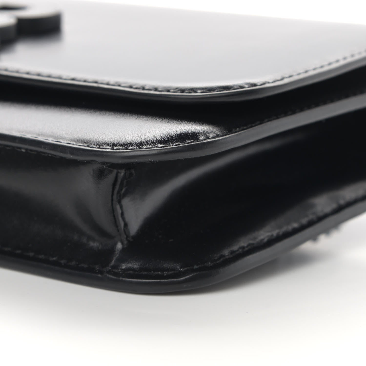 Balenciaga Smooth Calfskin B Wallet on Chain Black 10 of 14