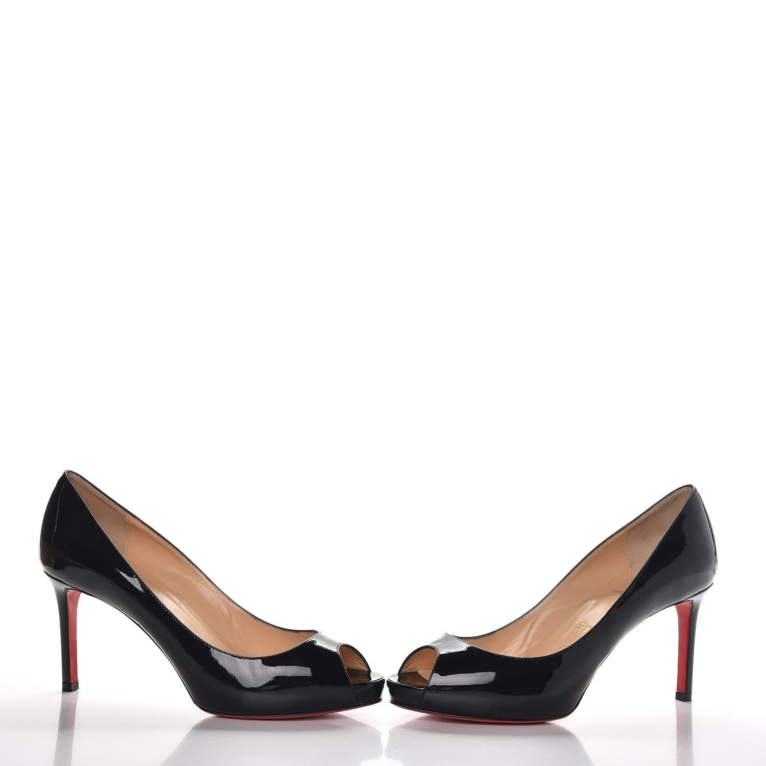 Christian Louboutin Patent No Matter 85 Pumps 38 Black 4 of 9