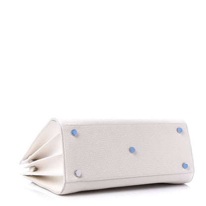 Saint Laurent Grained Calfskin Small Sac De Jour Dove White 4 of 10