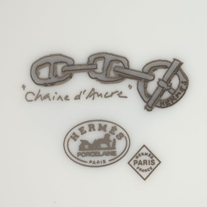 Hermes Porcelain Platinum Chaine d'Ancre Tea Cup and Saucer Set of 2 6 of 14