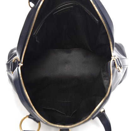 Saint Laurent Calfskin Oversized Muse Navy Blue 5 of 6