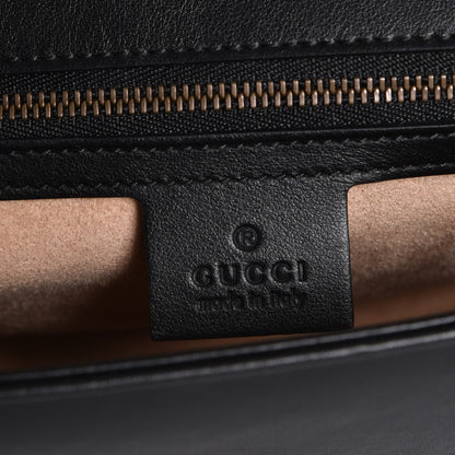 Gucci Calfskin Matelasse Small GG Marmont Shoulder Bag Black 6 of 7