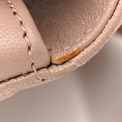 Saint Laurent Sheepskin Matelasse Chevron Monogram Medium College Bag Rose Poudre 16 of 17
