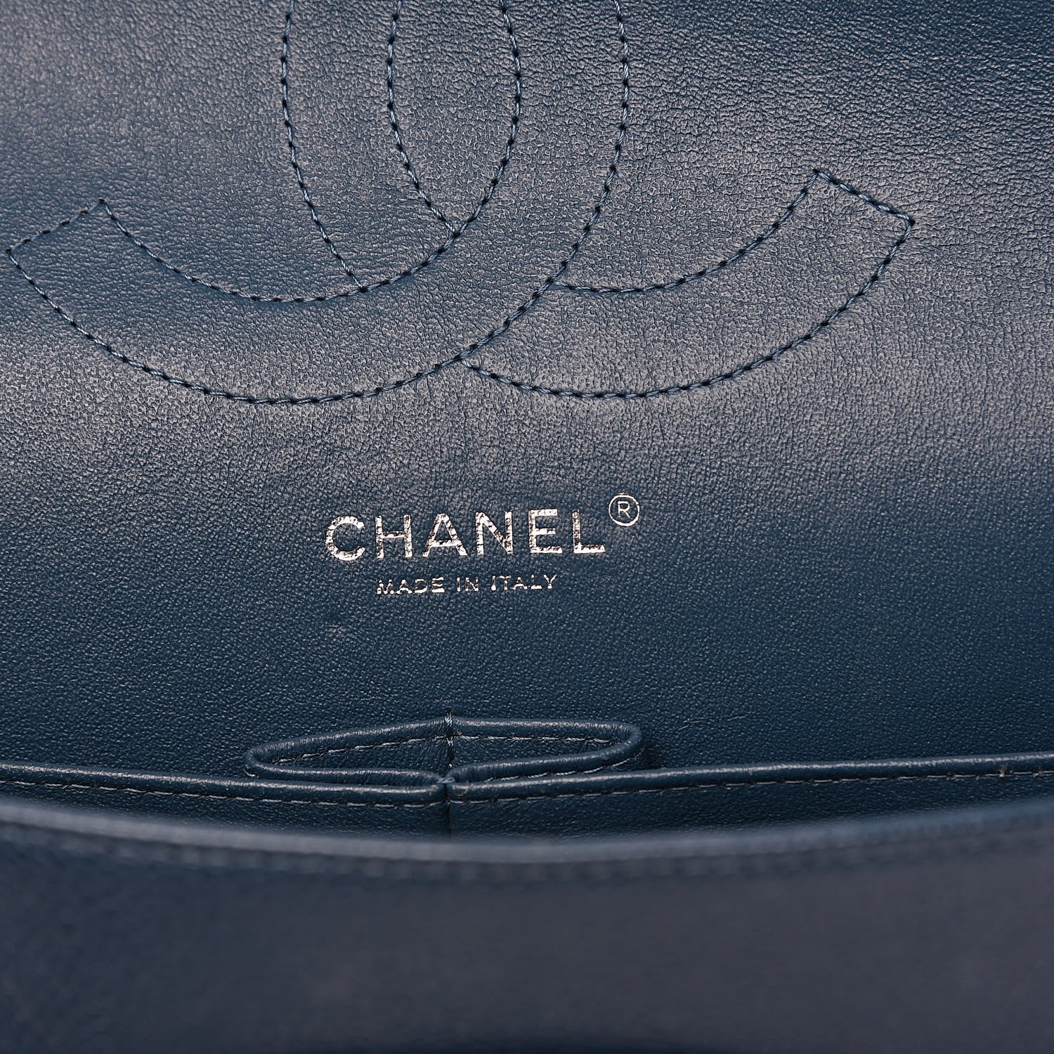 Chanel Caviar Quilted Jumbo Double Flap Dark Blue 6 of 16
