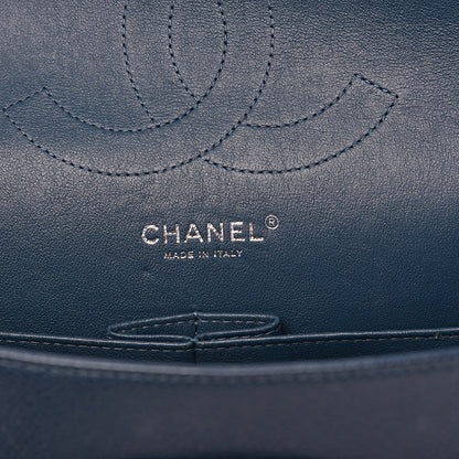 Chanel Caviar Quilted Jumbo Double Flap Dark Blue 6 of 16