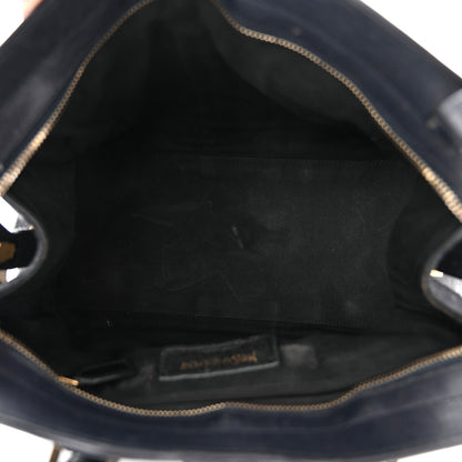 Saint Laurent Sheepskin Small Cabas ChYc Navy 4 of 15