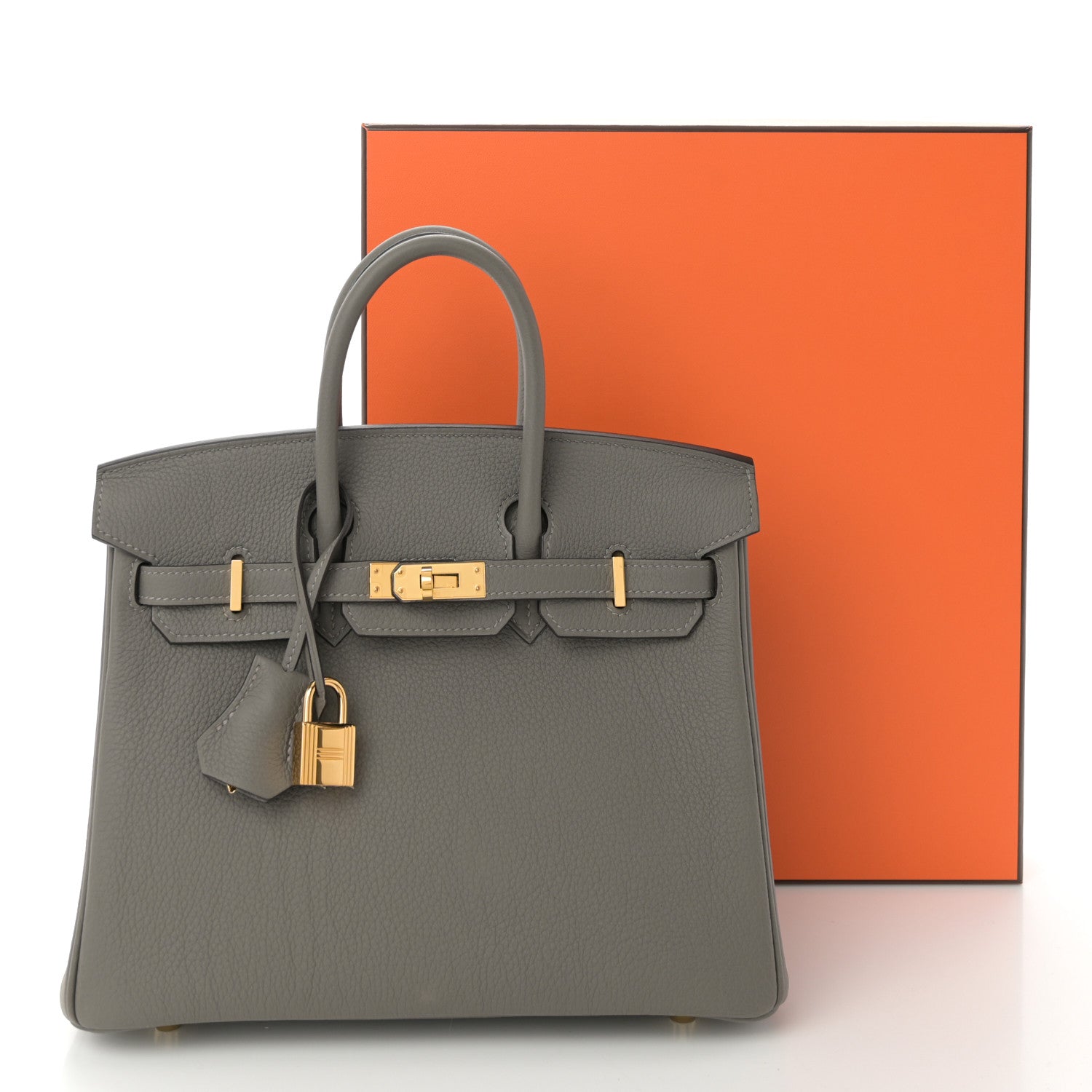 Hermes Togo Birkin 25 Gris Meyer 13 of 13