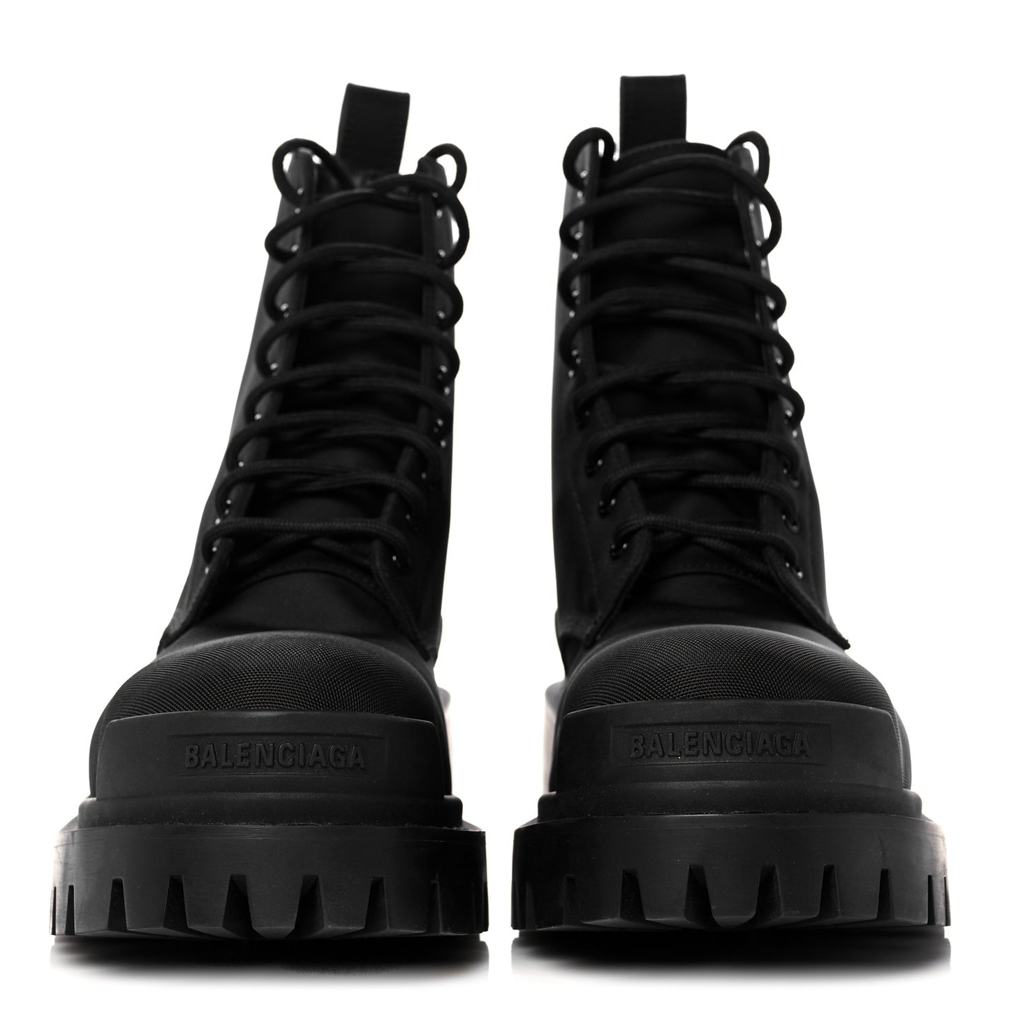 Nylon Womens Strike 20mm Lace Up Boots 37 Black