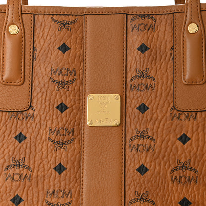 MCM Visetos Large Liz Reversible Shopper Tote Cognac 11 of 18