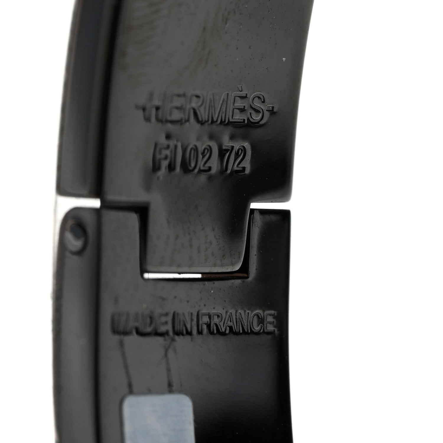Hermes Matte Enamel Narrow Clic Clac HH Bracelet So Black 4 of 5