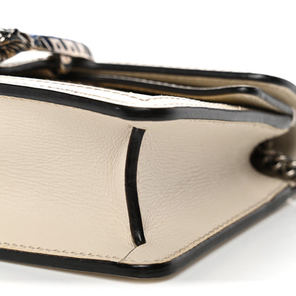Gucci Snakeskin Azalea Calfskin Enamel Super Mini Dionysus Shoulder Bag New Rock White Electric Blue 9 of 12