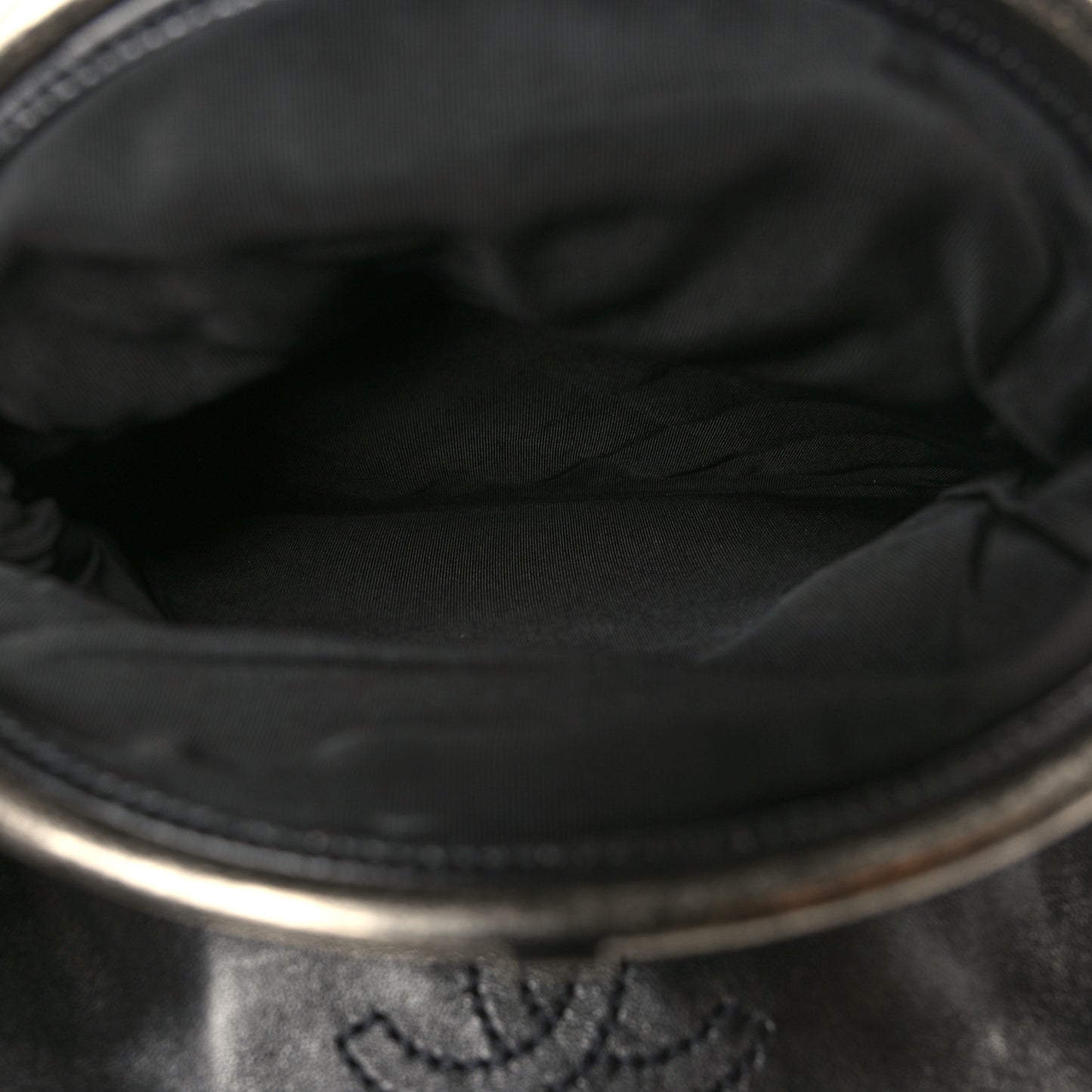 Lambskin Quilted Frame Clasp Flap Clutch Black