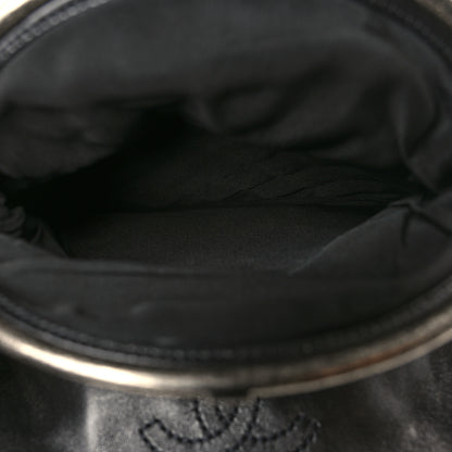 Chanel Lambskin Quilted Frame Clasp Flap Clutch Black 5 of 10