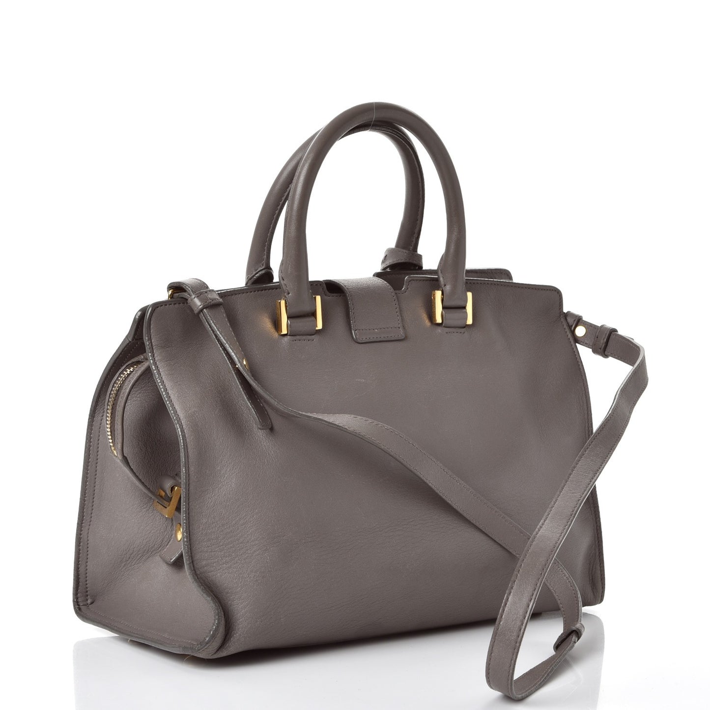 Calfskin Small Classic Y Cabas Fog