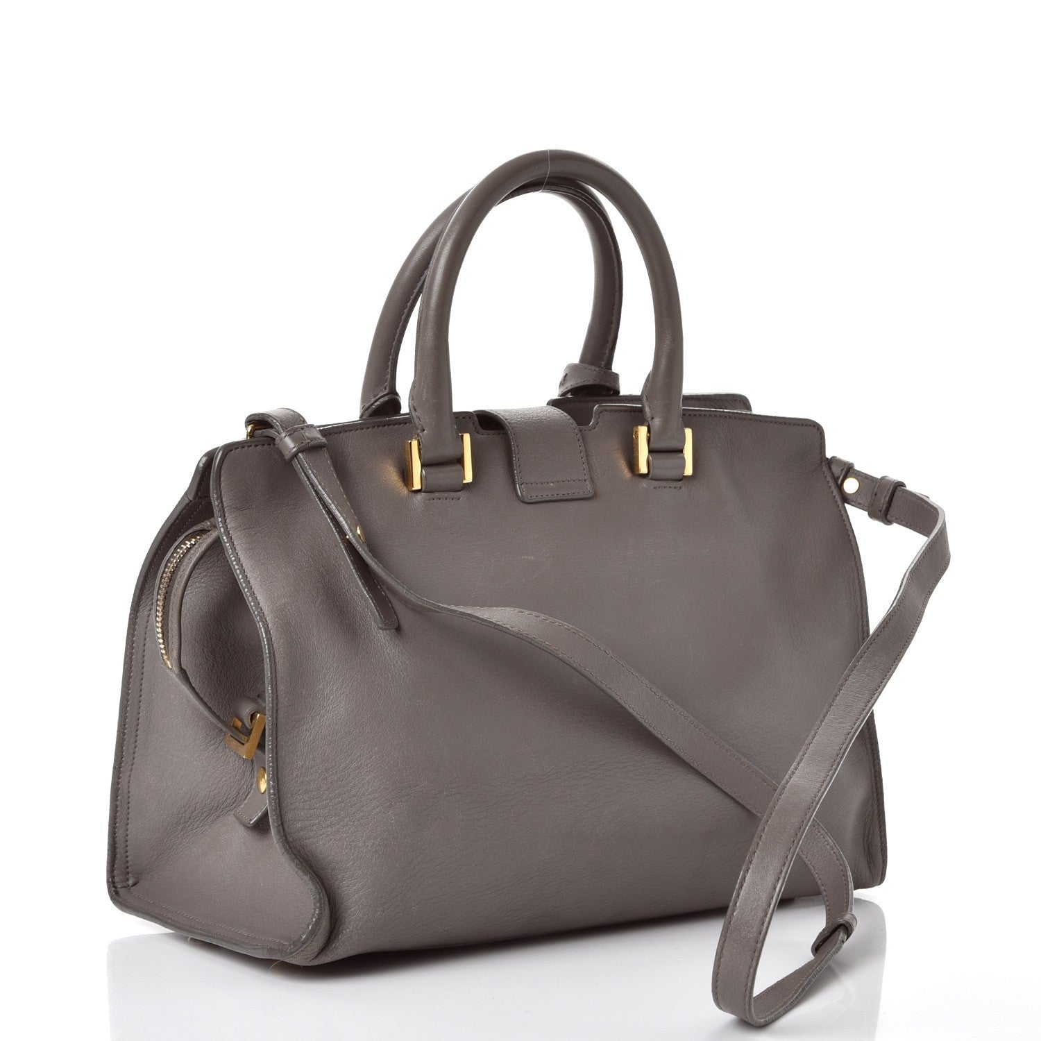 Saint Laurent Calfskin Small Classic Y Cabas Fog 3 of 23