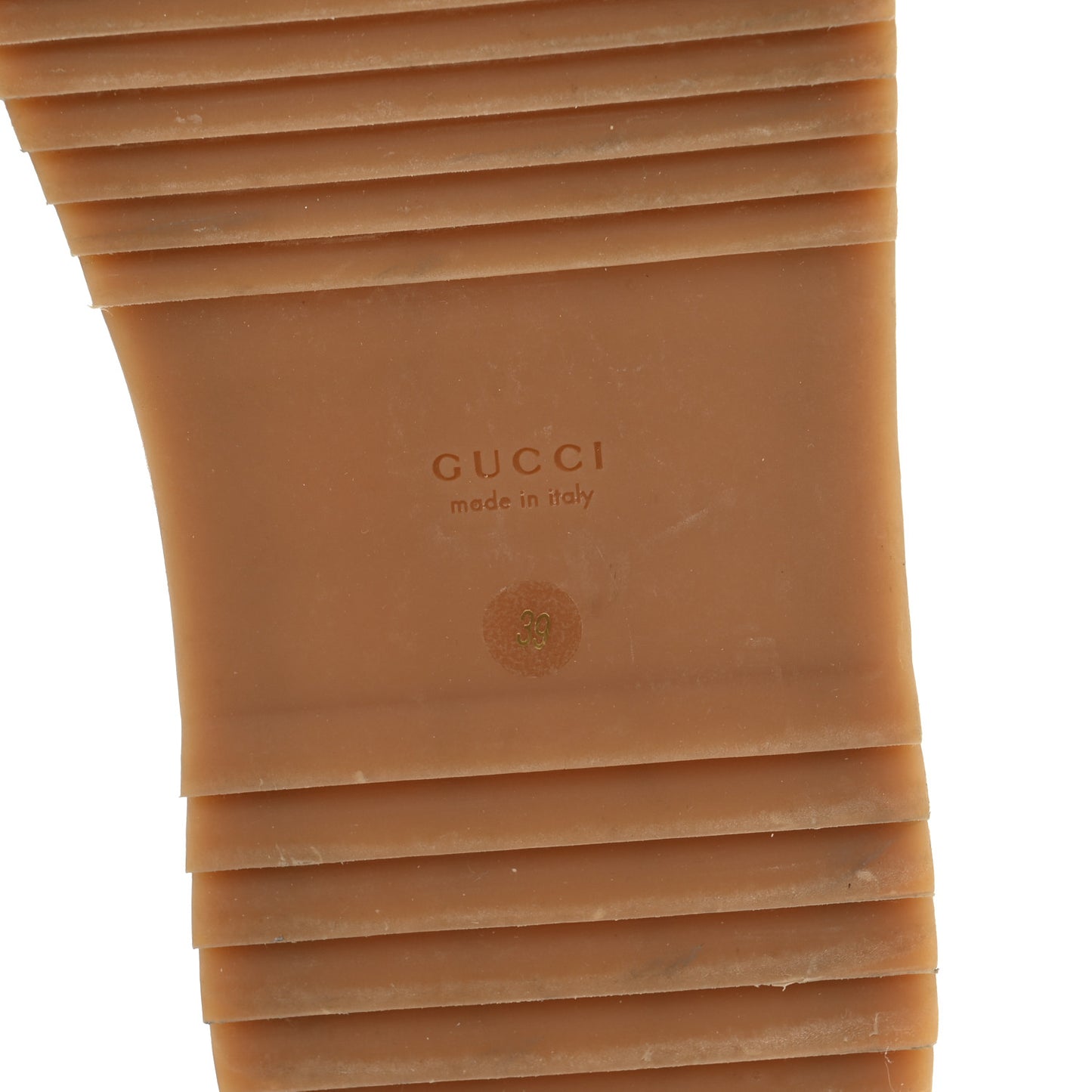 Canvas GG Monogram Angelina Platform Slide Sandals 39 Beige Ruggine