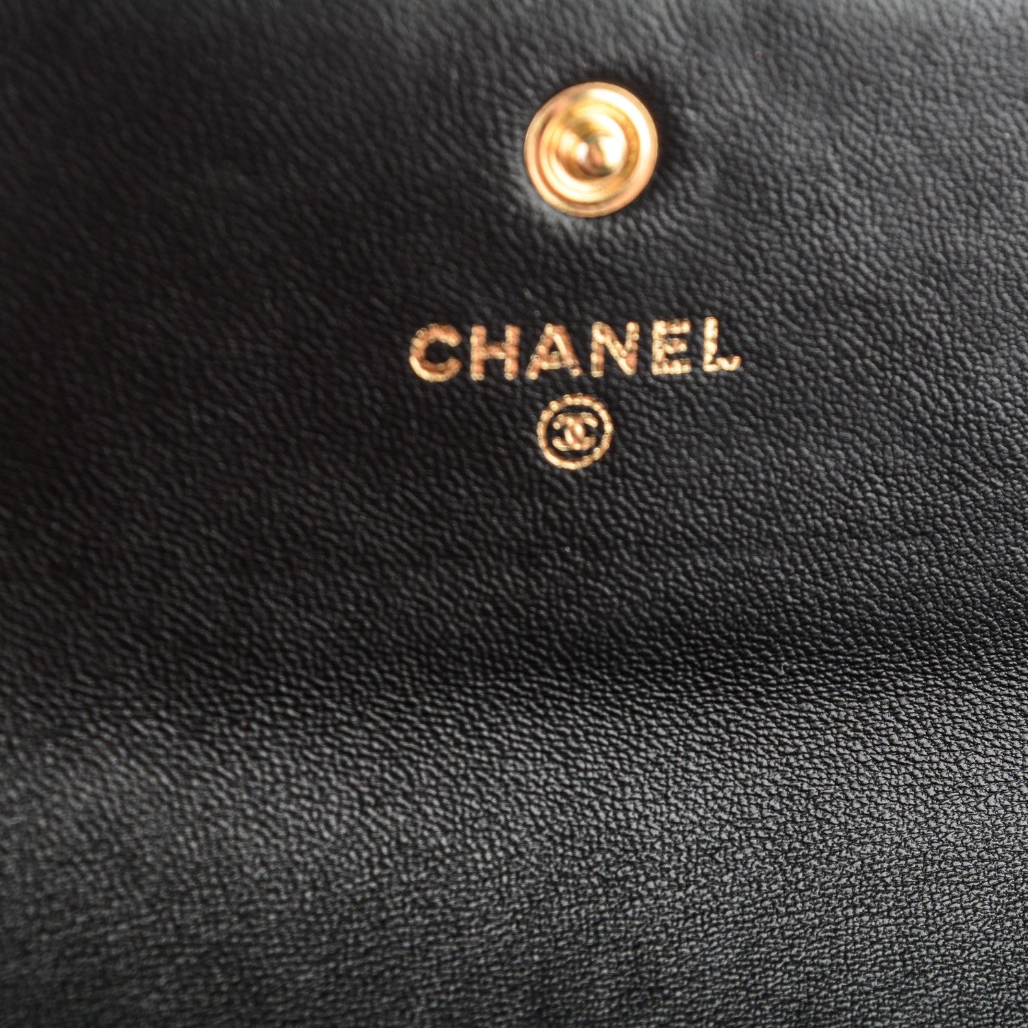 Chanel Calfskin Quilted Boy Card Holder Wallet Black 6 of 8