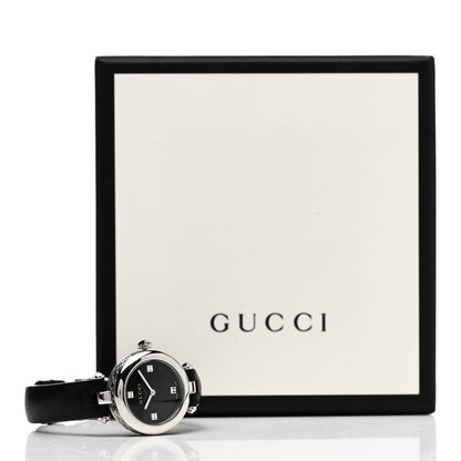 Gucci Stainless Steel Calfskin 27mm Diamantissima Quartz Watch Black 5 of 5