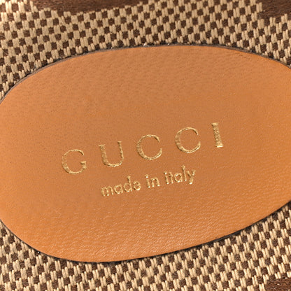 Gucci Monogram Maxi GG Angelina Platform 55mm Slide Sandals 38.5 Camel Ebony 8 of 11