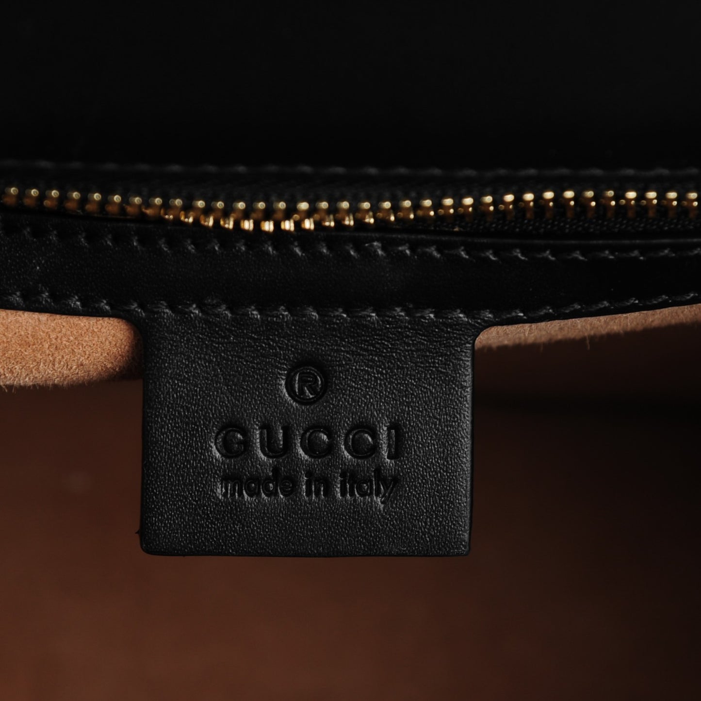 Guccissima Signature Medium Sylvie Top Handle Bag Black