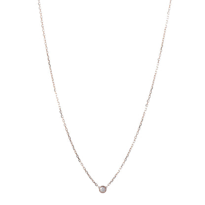 Cartier 18K Pink Gold Diamond SM D'Amour Pendant Necklace 1 of 6