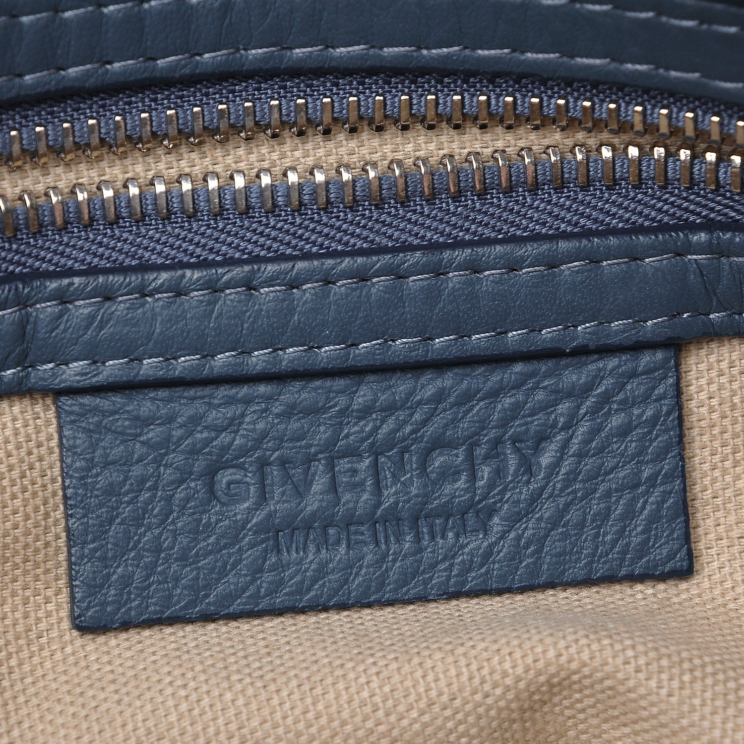 Givenchy Waxy Grained Calfskin Micro Nightingale Mineral Blue 6 of 8