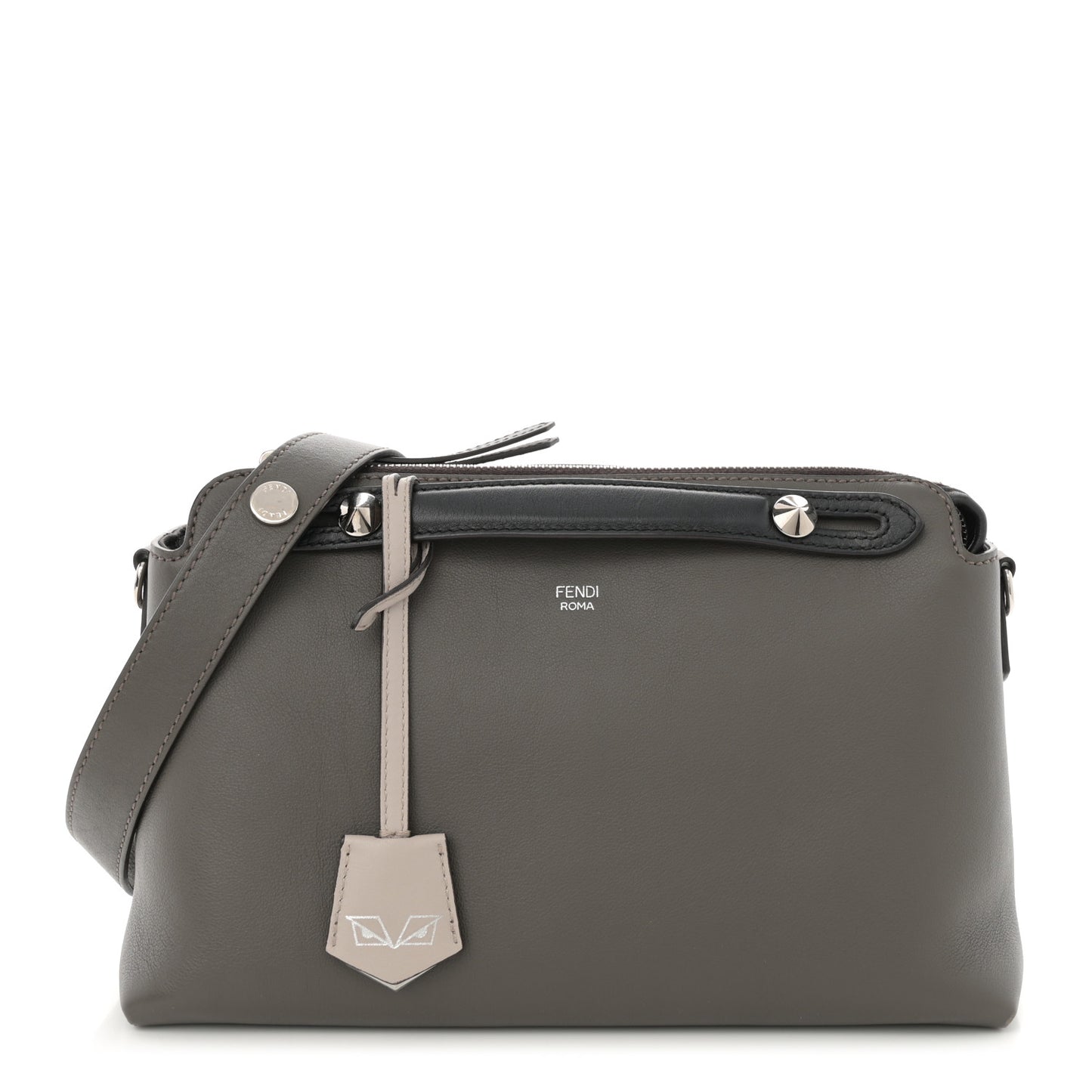 Vitello Dolce 4 Color Medium By The Way Boston Bag Carbone Grigio Polvere Multicolor