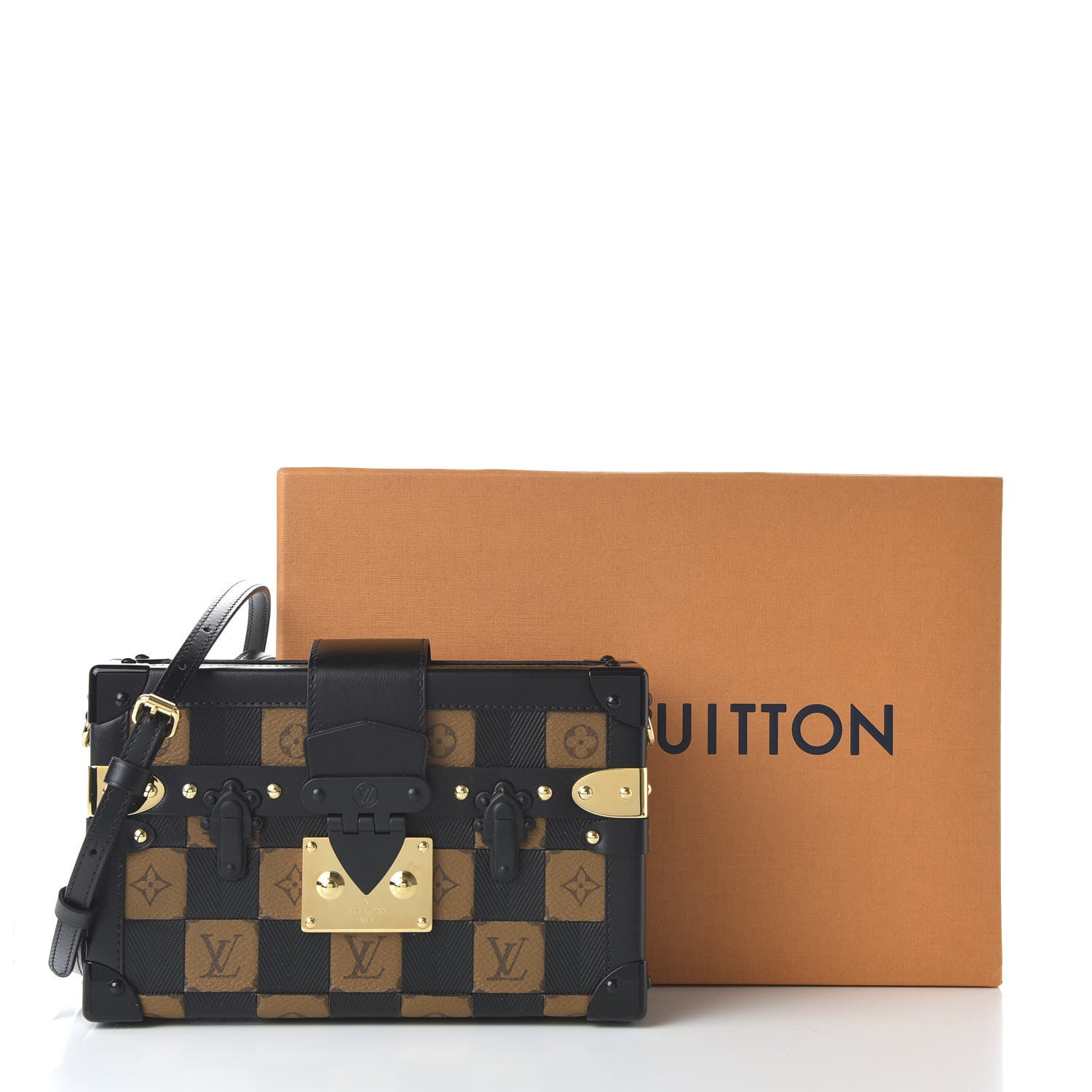 Louis Vuitton Monogram Tressage Petite Malle Black 10 of 10