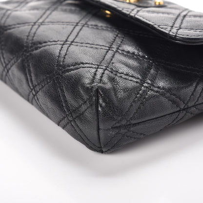 Marc Jacobs Lambskin Quilted Crossbody The Small Single Flap Black 8 of 8