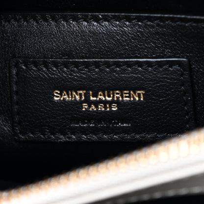 Saint Laurent Calfskin Y Quilted Monogram Small Loulou Chain Satchel Crema Soft 5 of 8