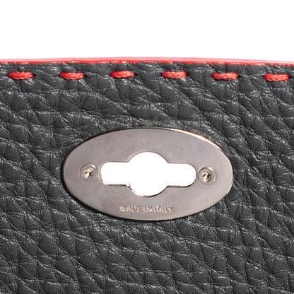 Fendi Calfskin Selleria Alda Colorblock Clutch Poppy 10 of 10