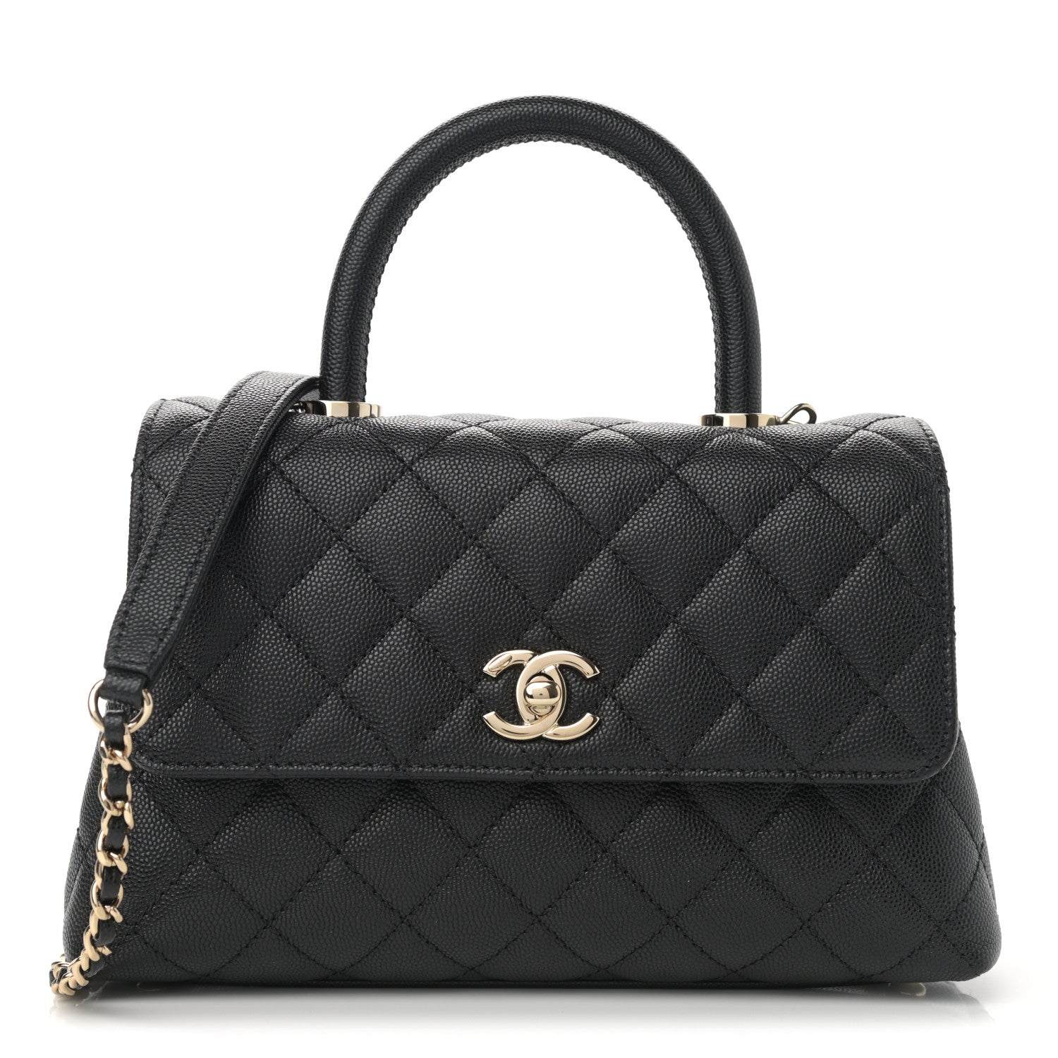 Chanel Caviar Quilted Mini Coco Handle Flap Black 1 of 8