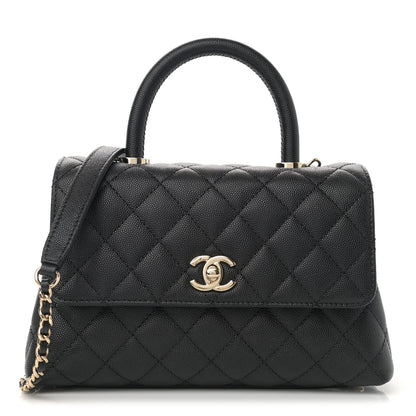 Chanel Caviar Quilted Mini Coco Handle Flap Black 1 of 8