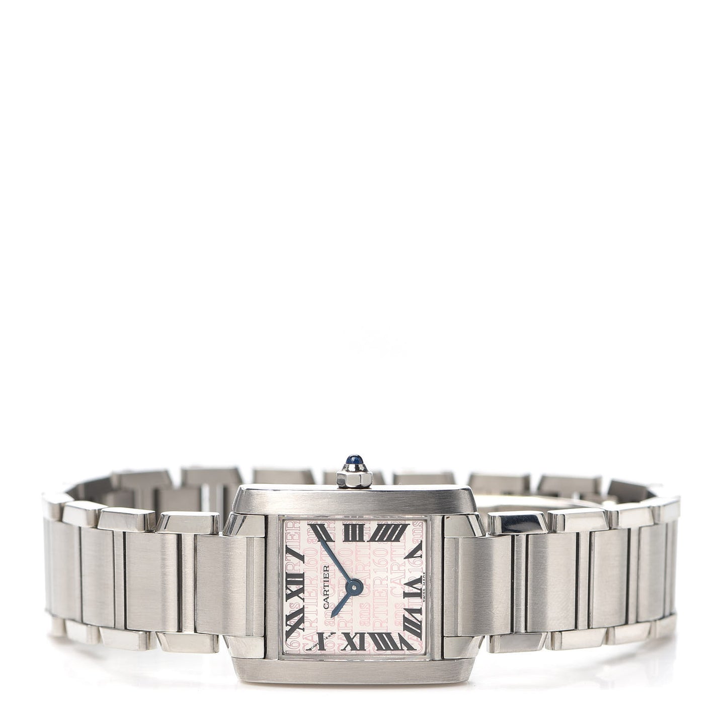 Stainless Steel 20mm Tank Francaise 160th Anniversary Quartz Watch
