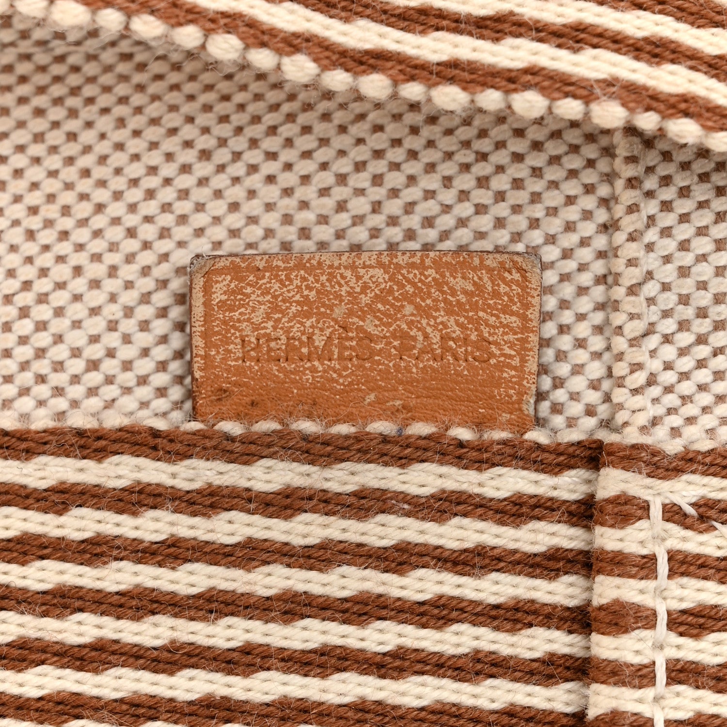 Hermes Canvas Herline Messenger Bag Natural 8 of 12