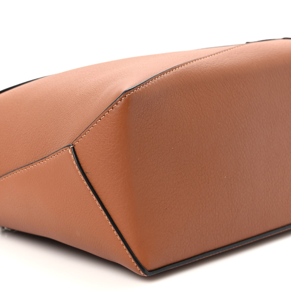 Calfskin Small Puzzle Edge Bag Tan
