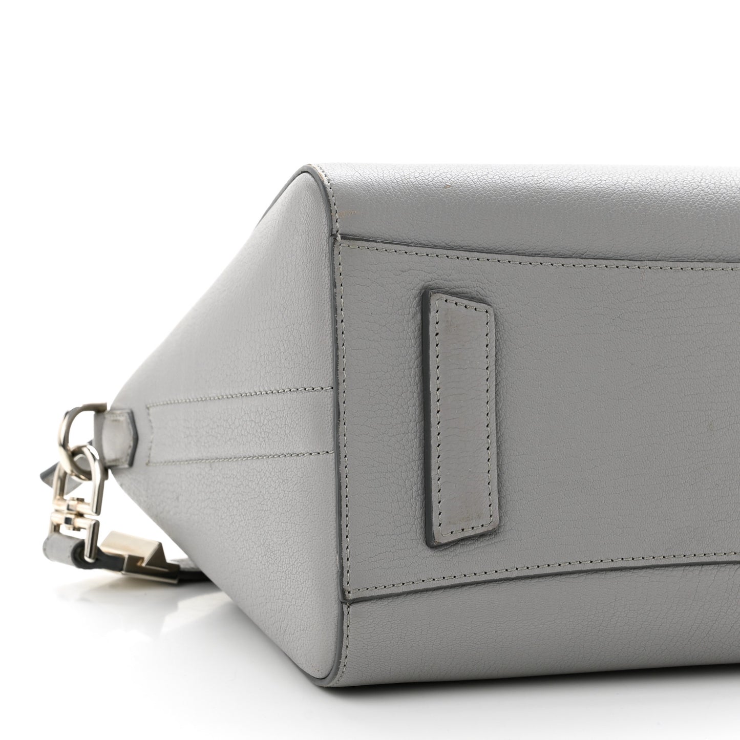 Sugar Goatskin Small Antigona Pearl Grey