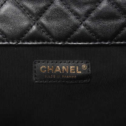 Chanel Calfskin Quilted XXL Travel Flap Bag Black 6 of 10