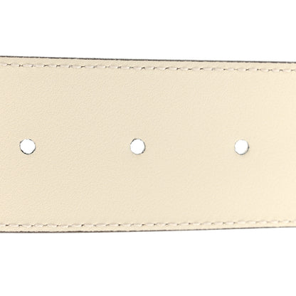 Gucci Calfskin Double G 40mm Belt 90 36 Mystic White 5 of 5