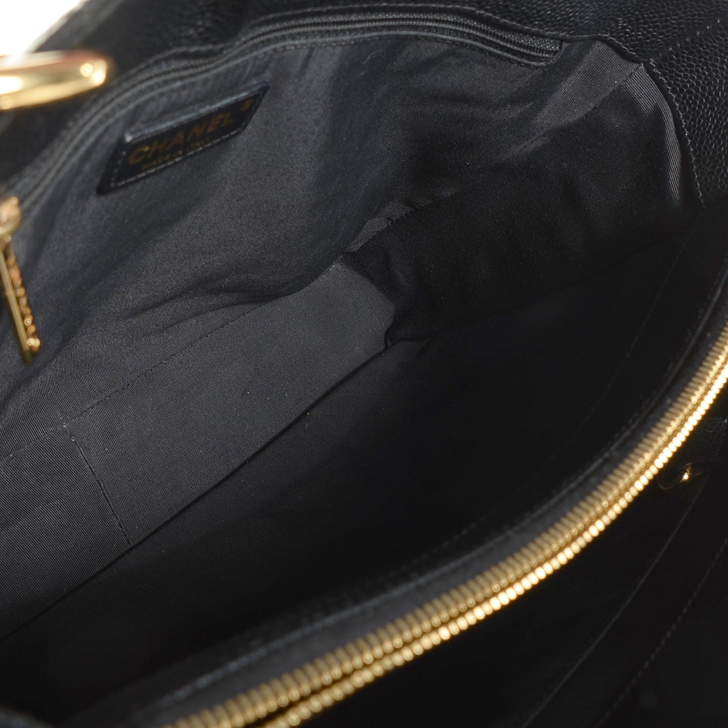 Chanel Caviar Quilted Grand Shopping Tote GST Black 5 of 7