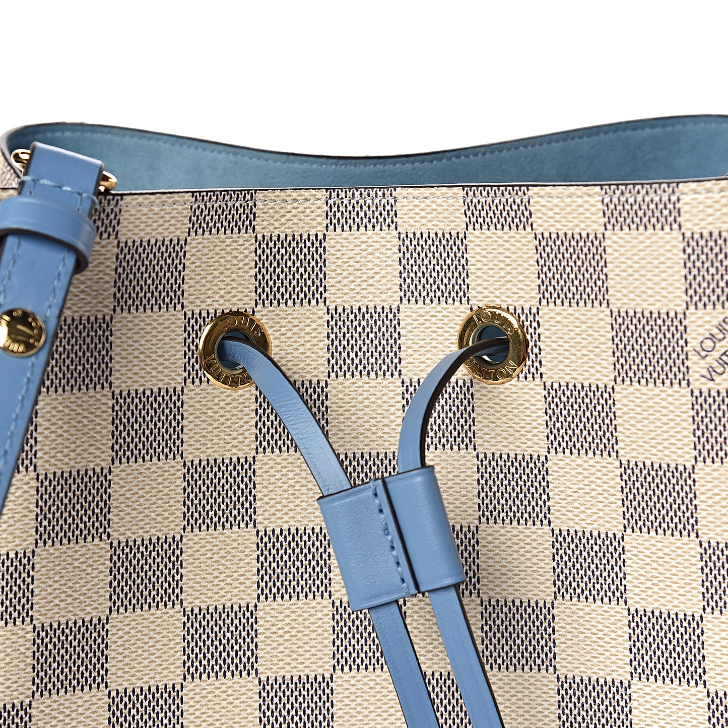 Damier Azur Neonoe MM Bleuet