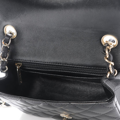 Chanel Lambskin Quilted Mini Square Flap Black 5 of 7