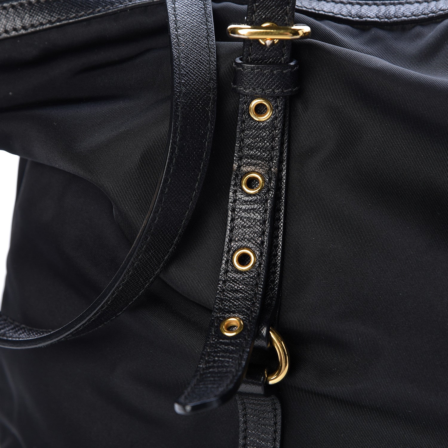 Prada Tessuto Nylon Saffiano Tote Black 12 of 12