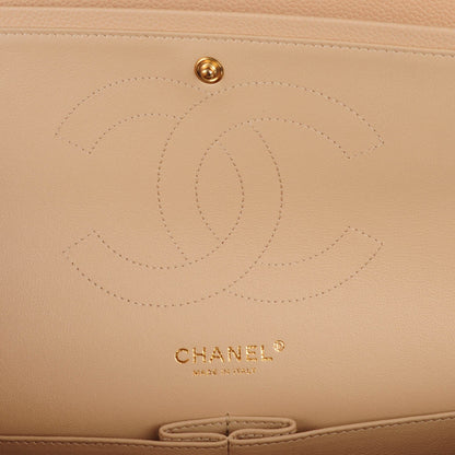 Chanel Caviar Quilted Jumbo Double Flap Beige Clair 6 of 8