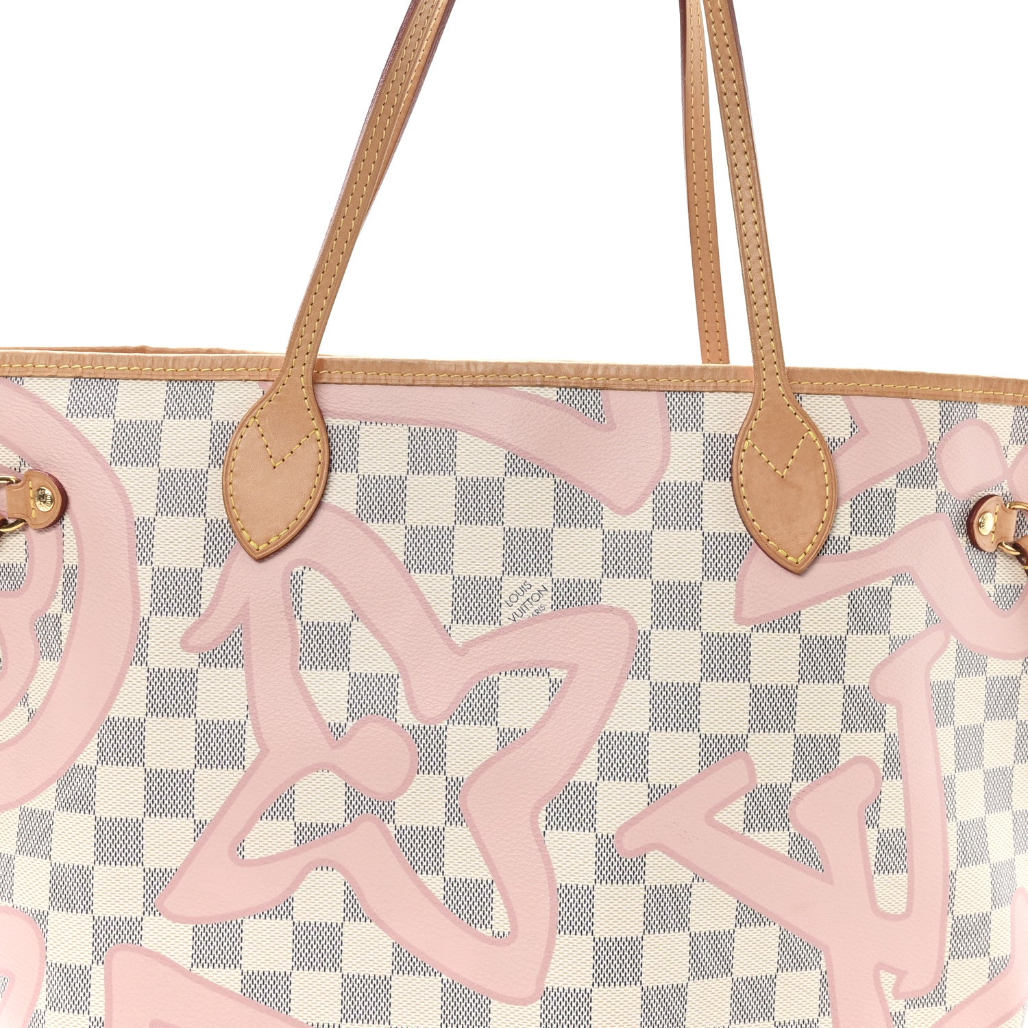 Louis Vuitton Damier Azur Tahitienne Neverfull MM 9 of 11