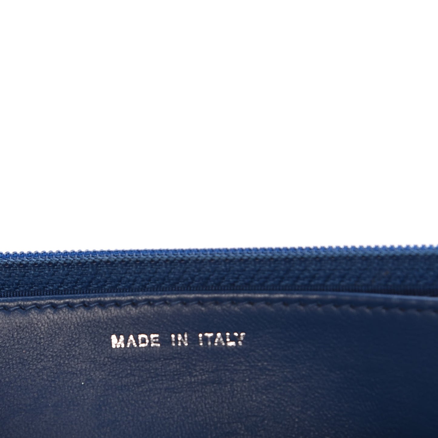 Lambskin Quilted Trendy CC Wallet On Chain WOC Blue