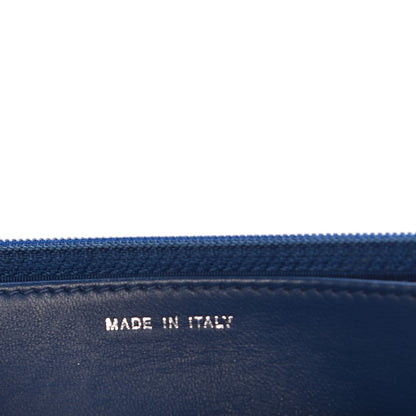 Chanel Lambskin Quilted Trendy CC Wallet On Chain WOC Blue 7 of 13