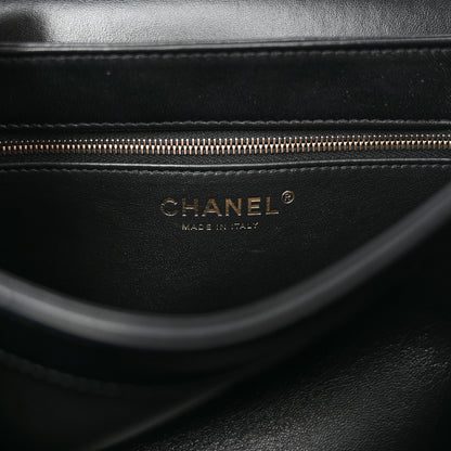 Chanel Lambskin Quilted Small Trendy CC Chain Dual Handle Flap Bag Black 6 of 11