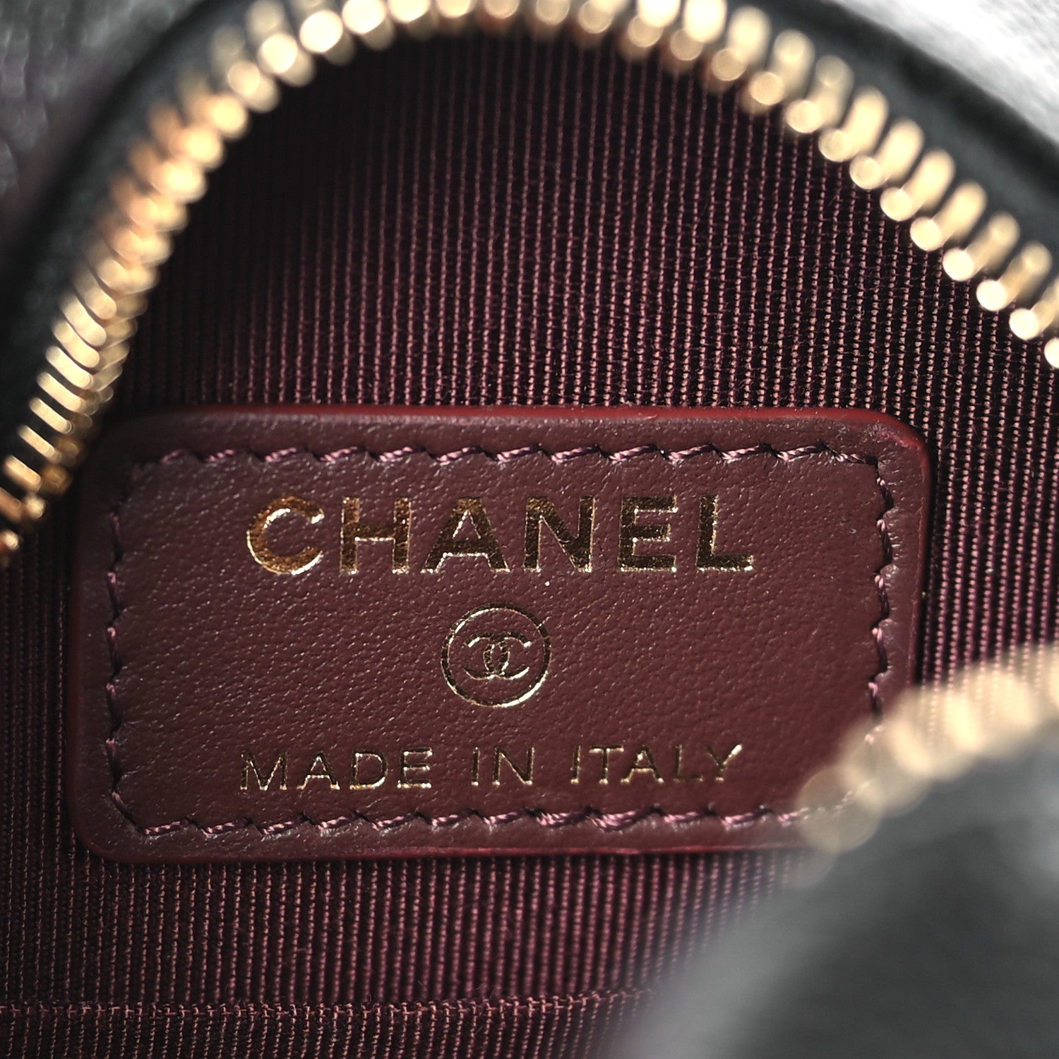 Chanel Caviar Quilted Round Clutch With Chain Black 6 of 10